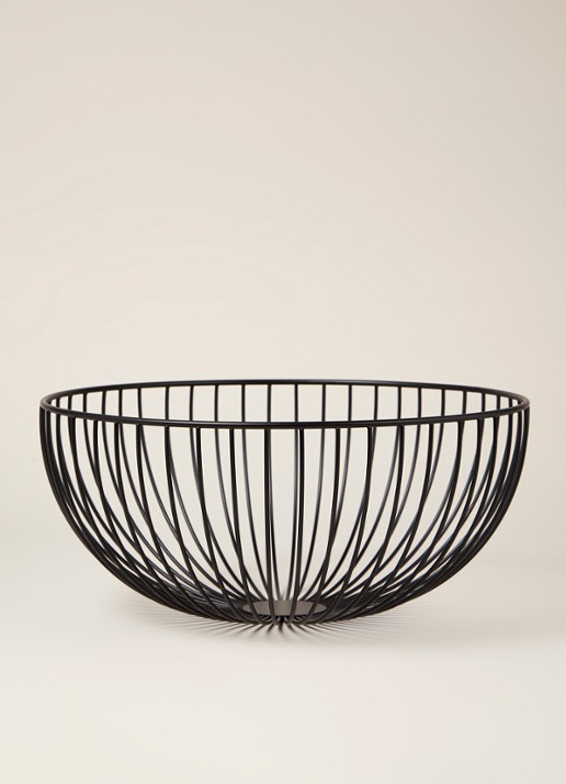 Point-Virgule Wire mand 30 cm - voorkant 3 zwart
