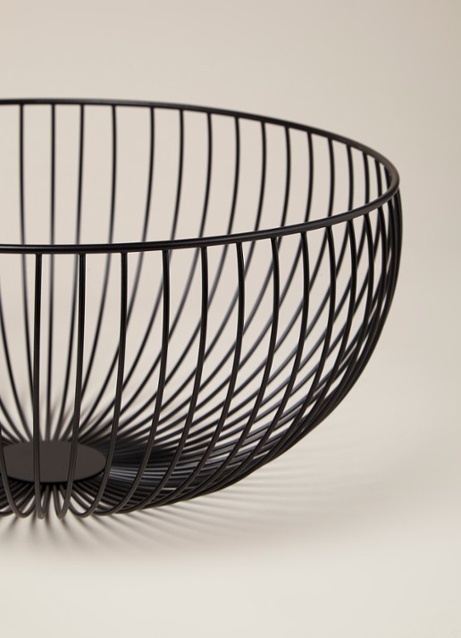 Point-Virgule Wire mand 35 cm - detail zwart