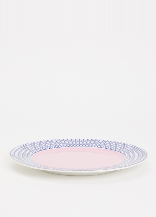 POLSPOTTEN Aunty dinerbord 27 cm set van 4 - voorkant 2 wit