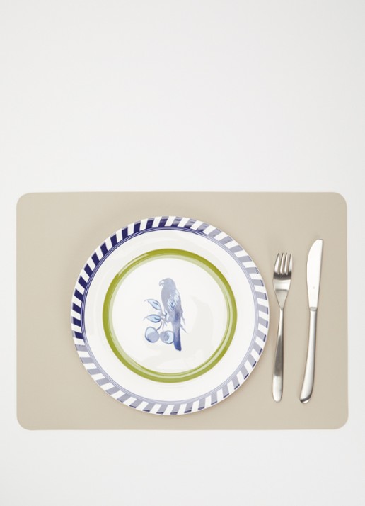 POLSPOTTEN Bird dinerbord 27 cm set van 2 - detail 2 groen