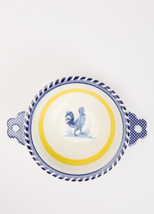 POLSPOTTEN Bird kom 17 cm  - voorkant 2 donkerblauw