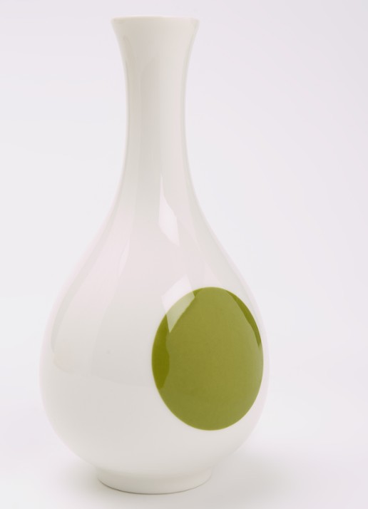 POLSPOTTEN Bird Small vaas 17 cm  - detail 2 groen