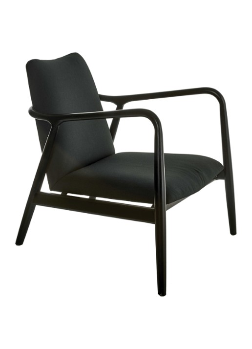 POLSPOTTEN Chair Charles fauteuil - voorkant 2 zwart