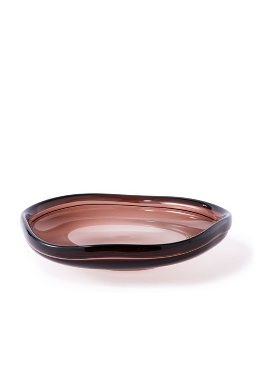 POLSPOTTEN Clear Brown Eye schaal L 46 cm - detail 3 bruin