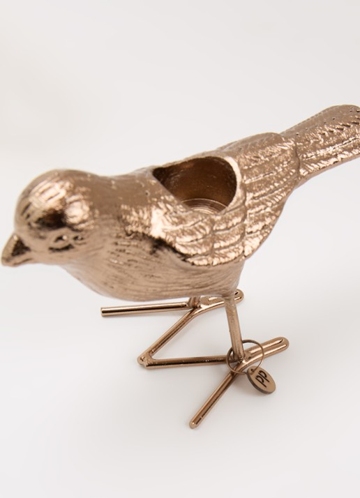 POLSPOTTEN Flock of Birds kandelaar 5 cm set van 2 - detail 2 roségoud