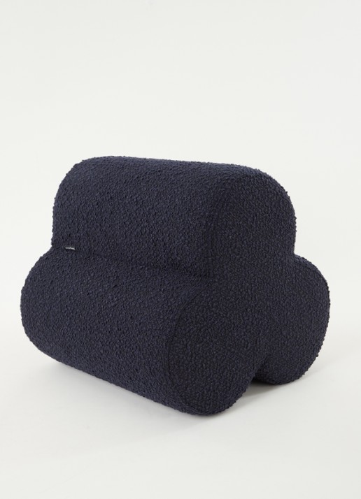 POLSPOTTEN Klaver kruk 45 cm - detail donkerblauw