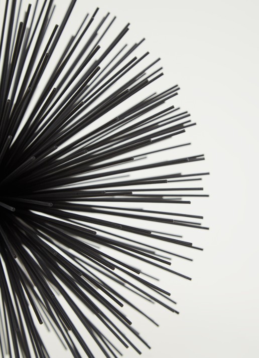 POLSPOTTEN Prickle Large decoratie 26 cm  - detail zwart