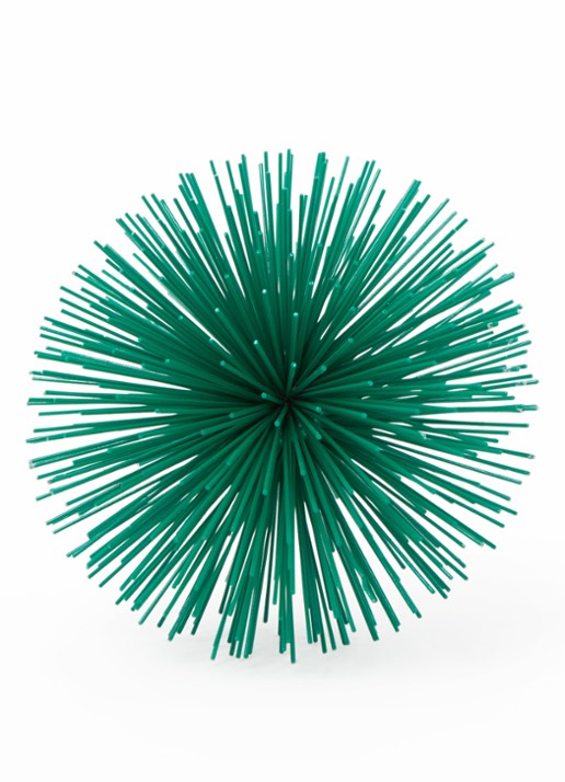 POLSPOTTEN Prickle S ornament 18 cm - voorkant 2 donkergroen