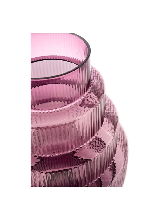 POLSPOTTEN Steps vaas 65 cm - detail 4 paars