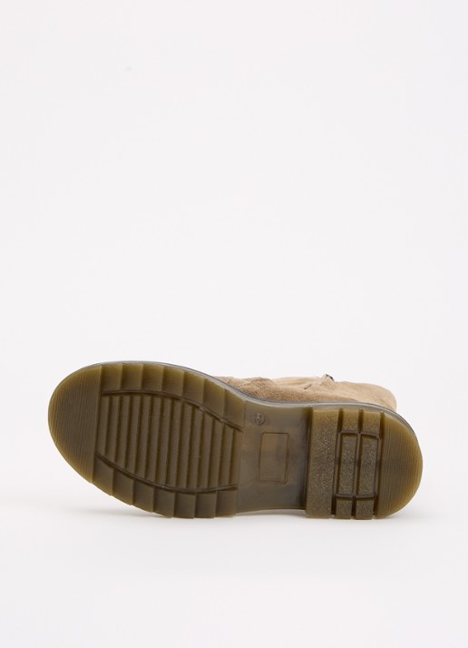 Pom d'Api Sid Mid laars van suède - detail 3 taupe