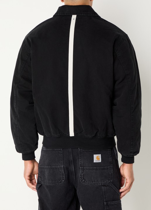 Pop Trading Company Flight gewatteerd bomberjack met ritszakken - detail 4 zwart