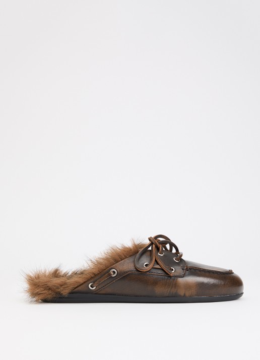 Posa Boat Loafer muiltje van leer