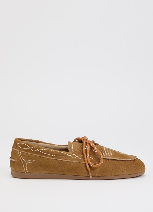 Posa Bootschoen van suède