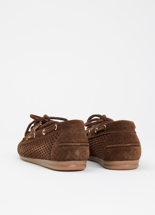 Posa Bootschoen van suède - achterkant bruin