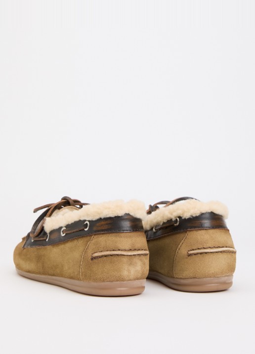 Posa Bootschoen van suède - achterkant 2 beige