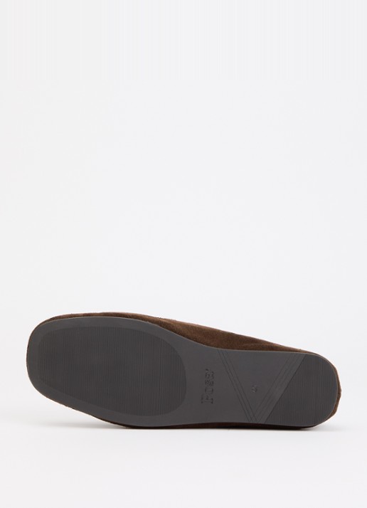 Posa Loafer van suède - detail 5 bruin
