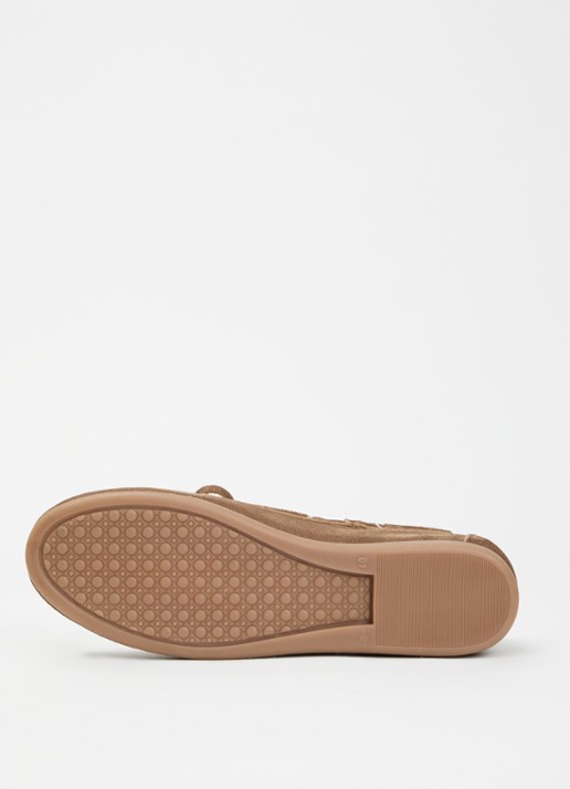 Posa Mocassin van suède - detail 5 donkerbruin