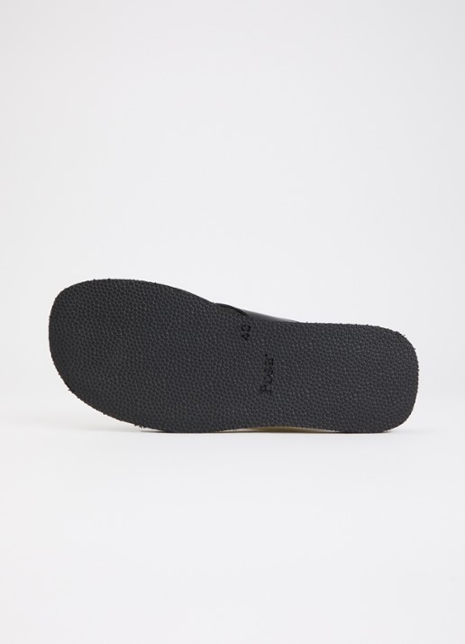 Posa Mosaic slipper van leer - detail 5 zwart