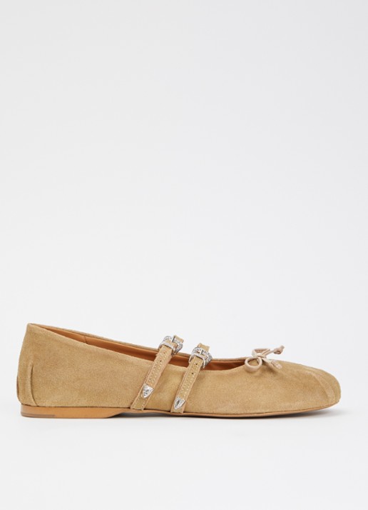 Posa Vita ballerina van suède
