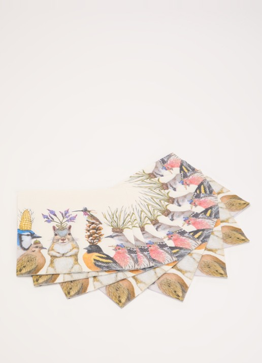 ppd Party snacks servetten 33 x 33 cm - voorkant 2 beige