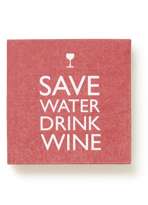 ppd Save Water Drink Wine servetten 25 x 25 cm