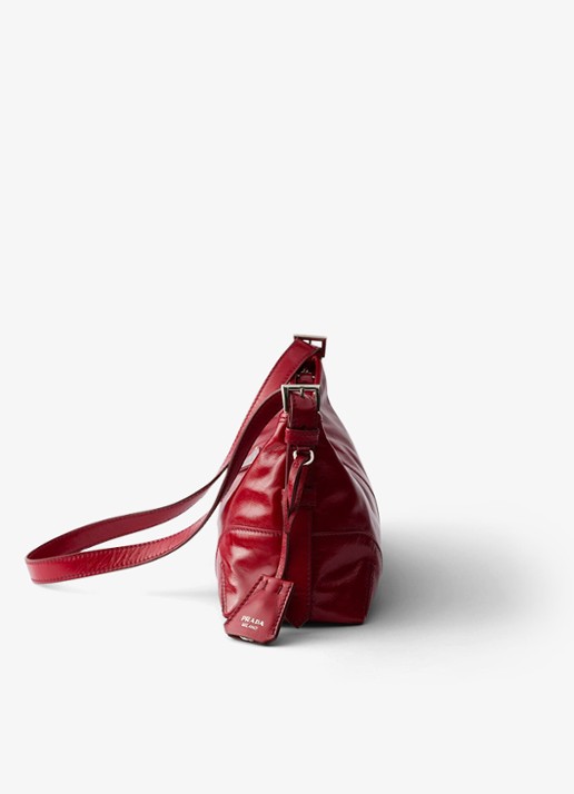 Prada Aimèe Medium schoudertas van leer - detail 2 rood