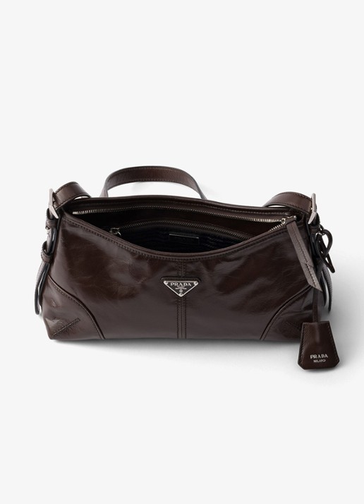 Prada Aimèe Medium schoudertas van leer - detail 4 bruin