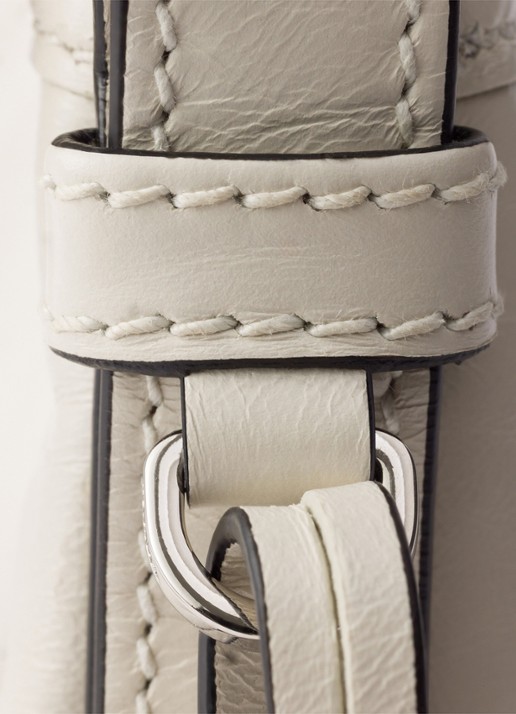 Prada Aimèe Medium schoudertas van leer - detail 3 wit