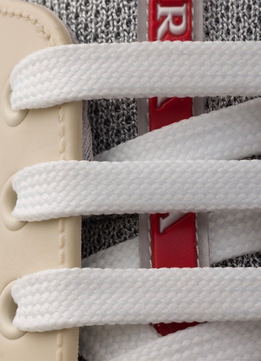 Prada America's Cup sneaker met mesh details - detail 3 creme