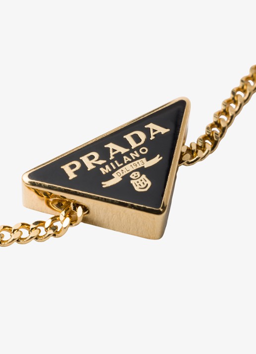Prada Armband met logo - detail goud
