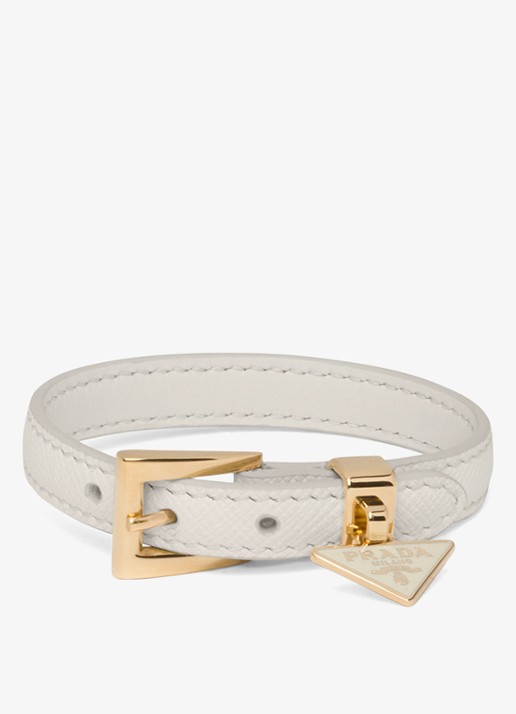 Prada Armband van leer met hanger