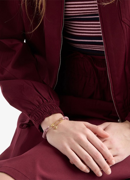 Prada Armband van leer - voorkant 4 oudroze