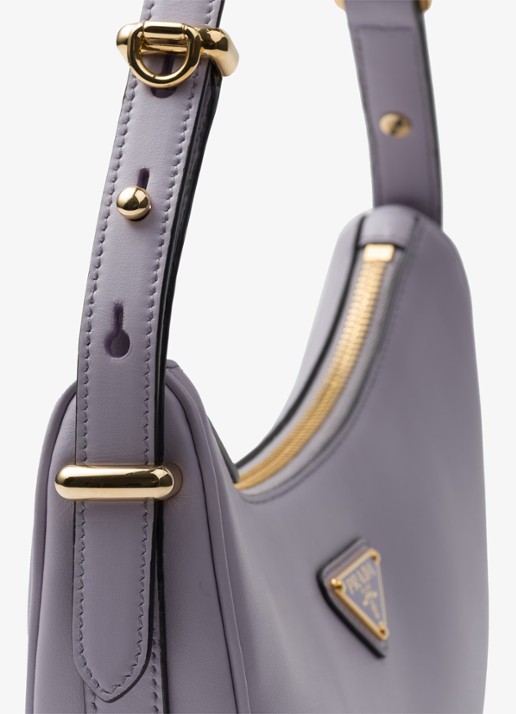 Prada Arqué Small schoudertas van leer - detail 6 lila