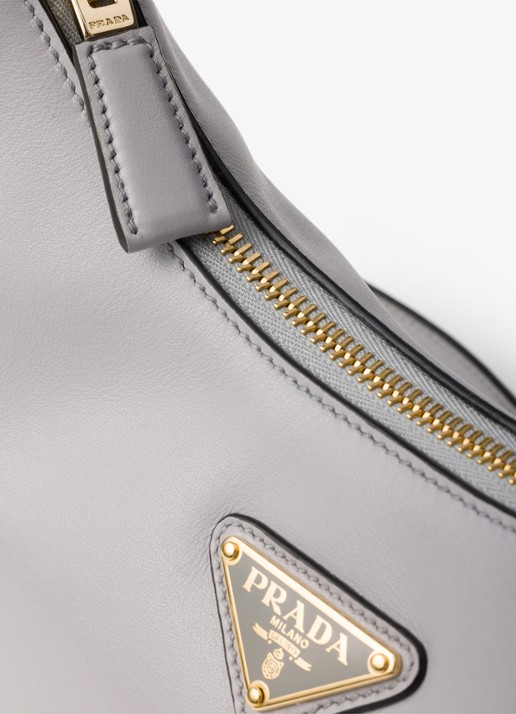 Prada Arqué Small schoudertas van leer - detail 5 grijs