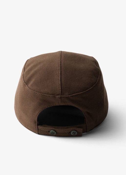 Prada Baseball pet met borduring - detail naturel