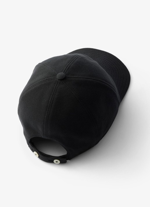Prada Baseball pet met logoborduring - detail 2 zwart