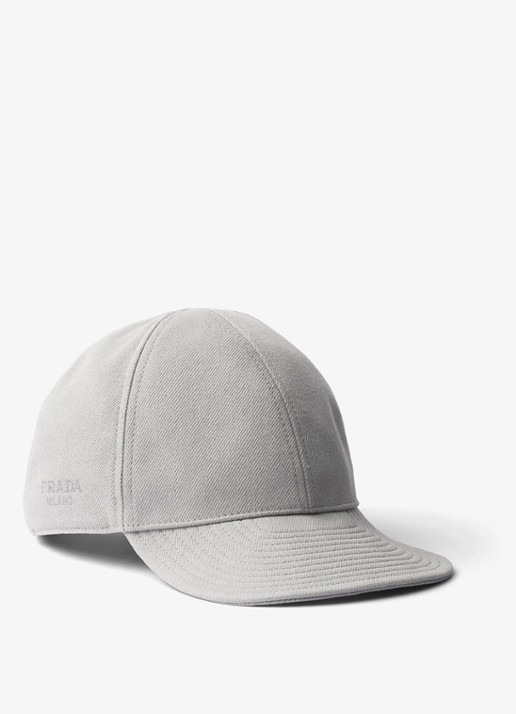 Prada Baseball pet van denim met logoborduring