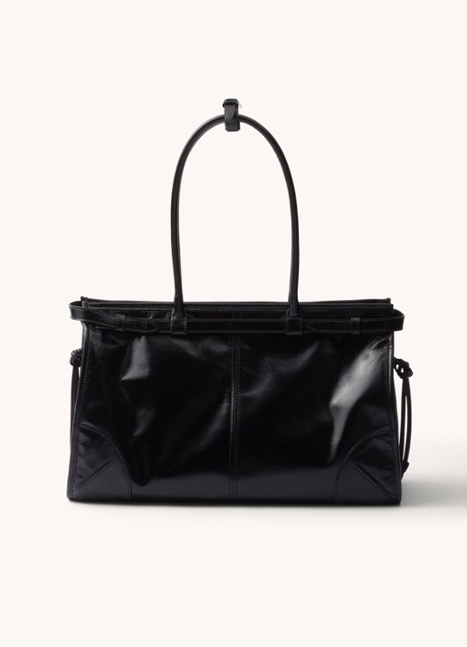 Prada Bonnie Large schoudertas van kalfsleer - detail 2 zwart