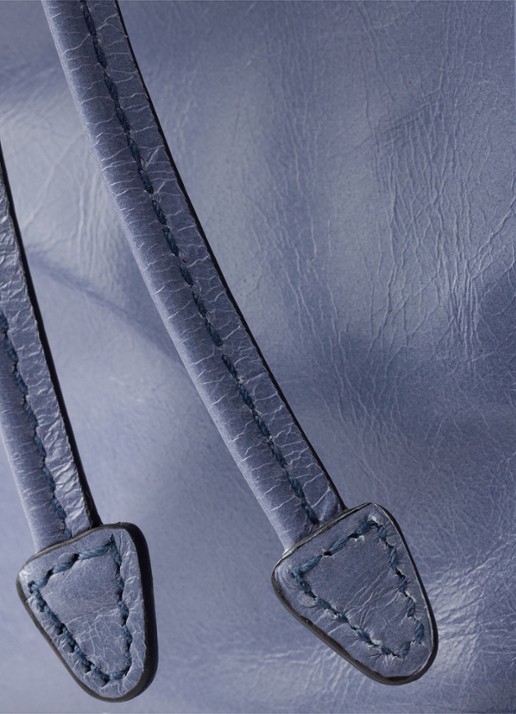 Prada Bonnie Large schoudertas van kalfsleer - detail 5 staalblauw