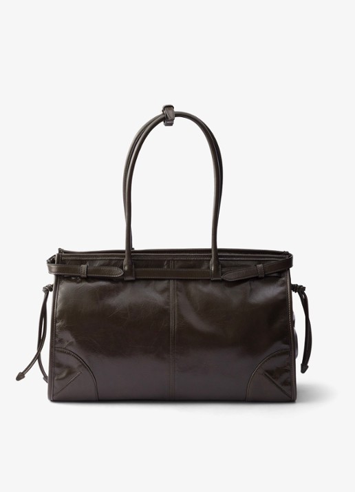 Prada Bonnie Large schoudertas van kalfsleer - achterkant groen