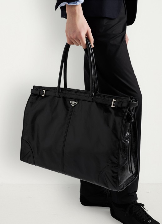 Prada Bonnie Large schoudertas van kalfsleer - detail 3 zwart