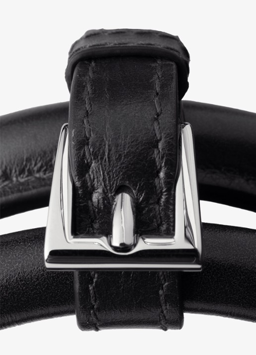 Prada Bonnie Large schoudertas van kalfsleer - detail 5 diepzwart