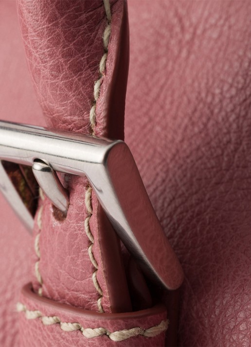 Prada Bonnie Medium schoudertas van kalfsleer - detail 2 oudroze