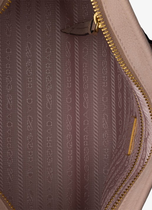 Prada Bonnie Medium schoudertas van nubuck - detail 4 oudroze