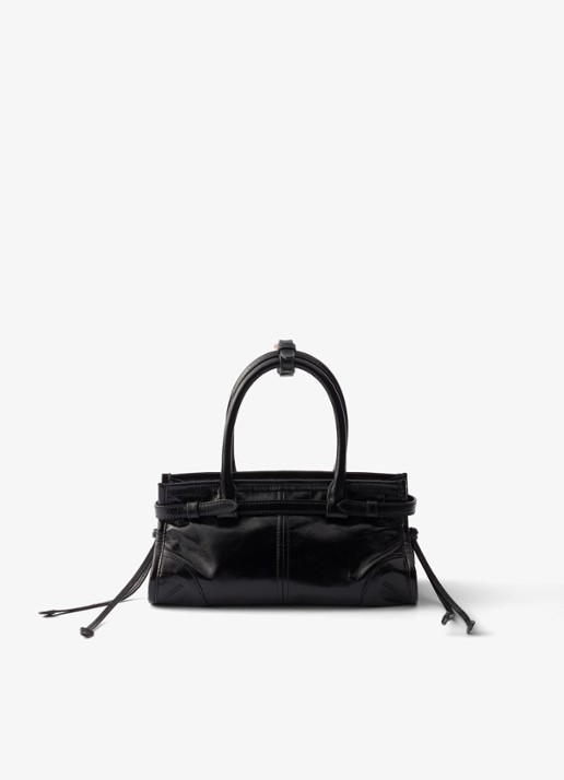 Prada Bonnie Mini handtas van kalfsleer - achterkant 4 zwart