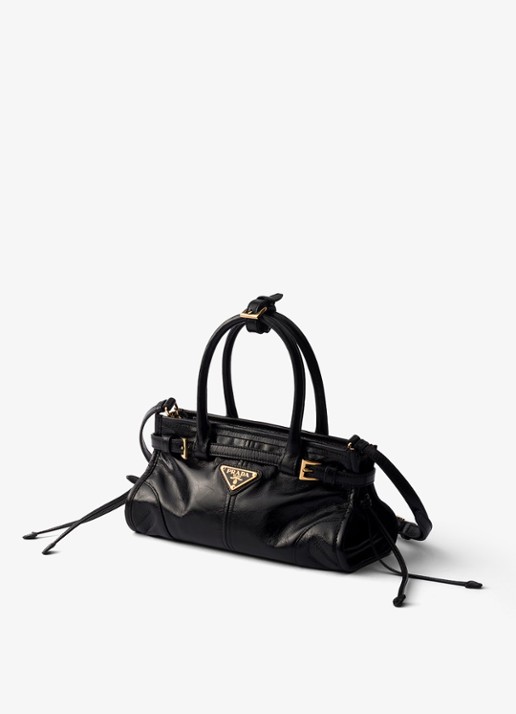 Prada Bonnie Mini handtas van kalfsleer - voorkant 6 zwart