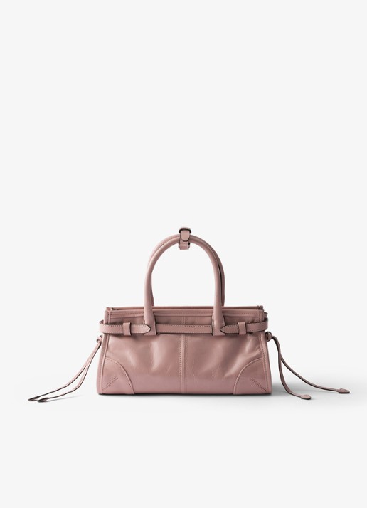 Prada Bonnie Mini handtas van kalfsleer - achterkant 3 oudroze