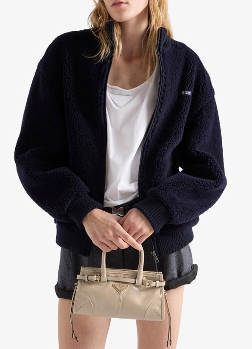 Prada Bonnie Mini handtas van kalfsleer - voorkant 2 beige