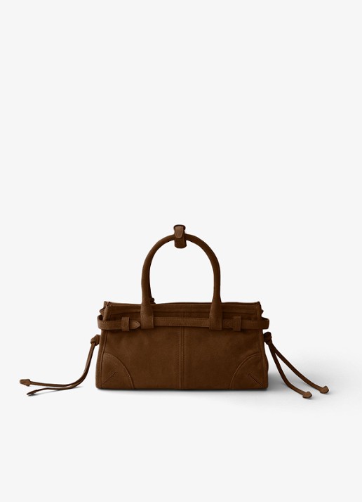 Prada Bonnie Mini handtas van kalfssuède - achterkant 6 naturel