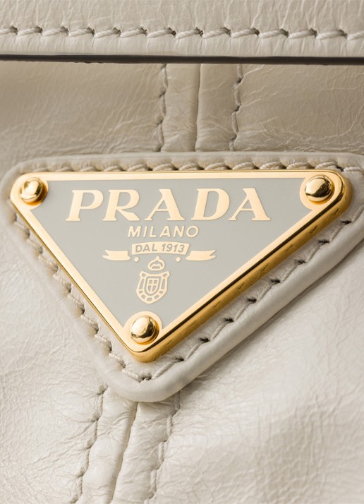 Prada Bonnie Mini schoudertas van kalfsleer - detail 5 wit
